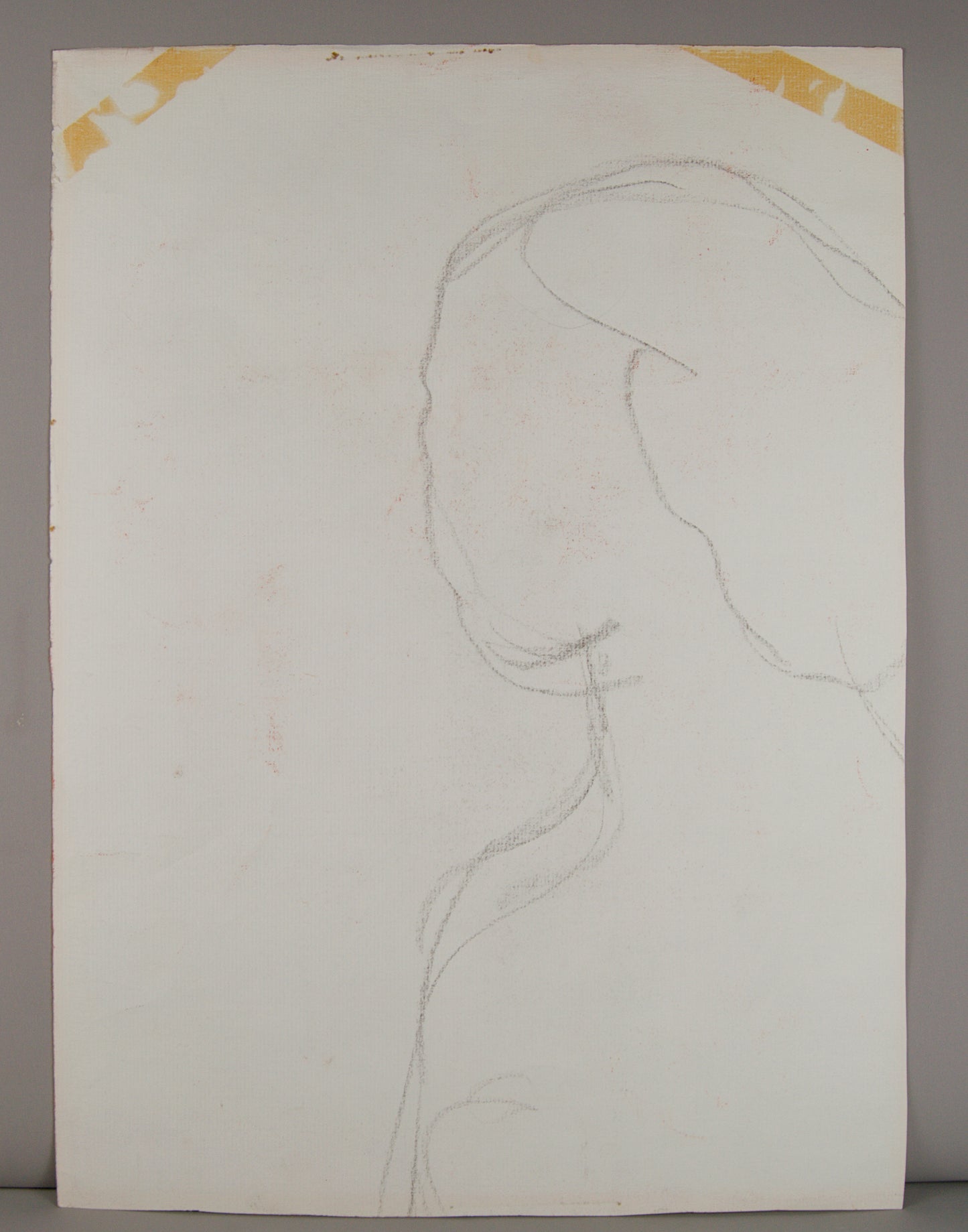 MIQUEL BRUNET | ESTUDIO ANATÓMICO: DESNUDO FEMENINO | ESCUELA MALLORQUINA | TÉCNICA MIXTA SOBRE PAPEL