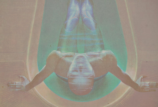 MICHEL HENRICOT | LA DAME DANS LE BAIN | REALISMO FANTÁSTICO | SERIGRAFÍA