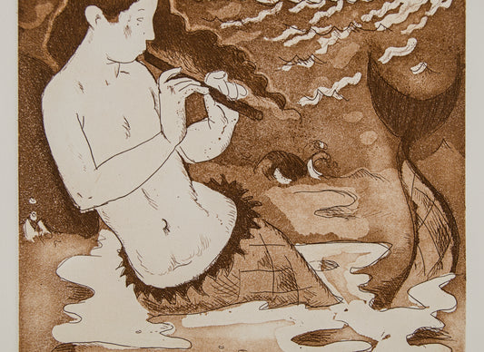J. CARBONELL | LA SIRENA Y EL VELERO (MITOLOGÍA) | PRUEBA DE AUTOR (P.A.) | EDICIÓN BANCA MAS SARDÀ