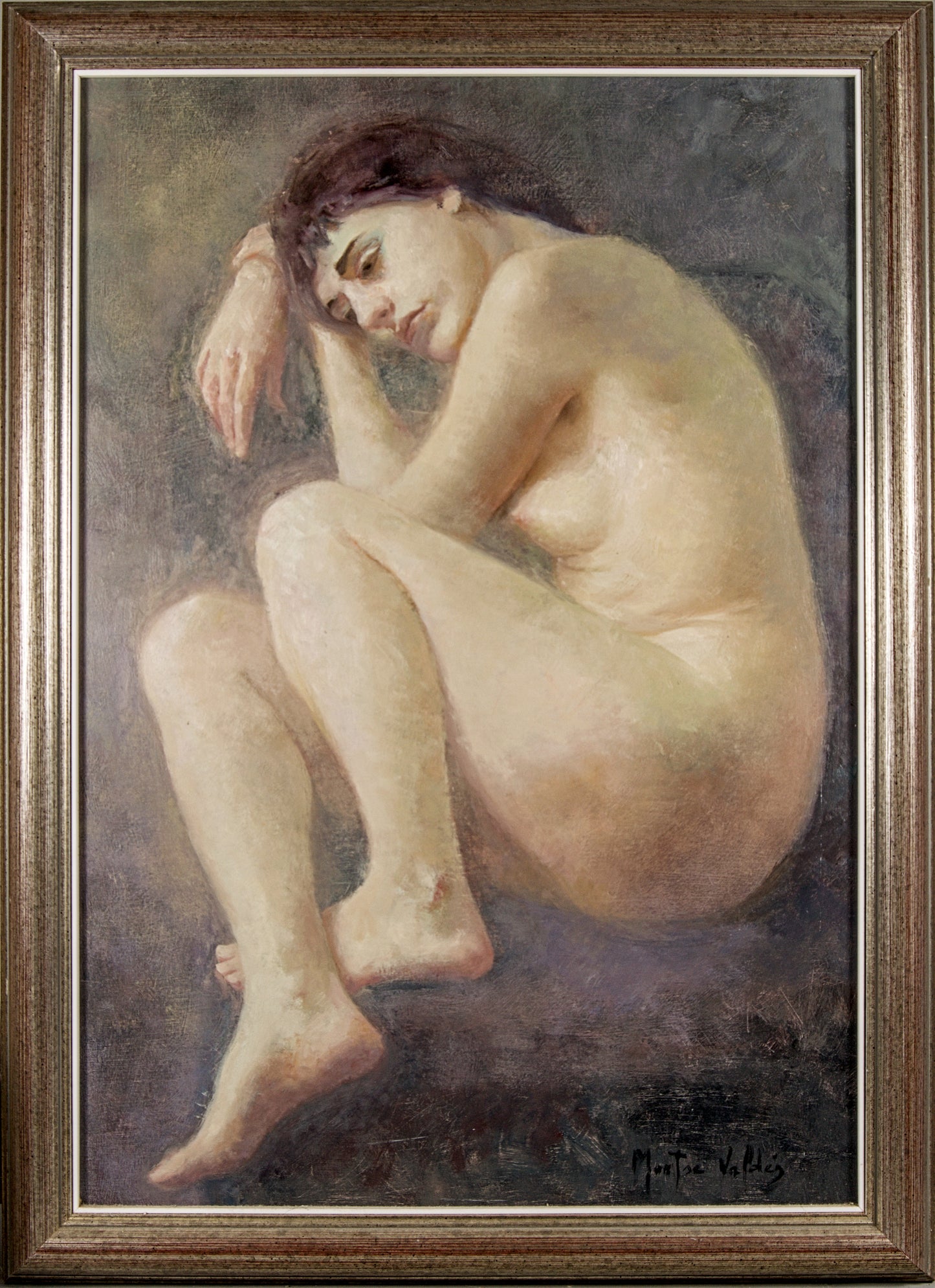 Montse Valdés | Figura Femenina (c. 1995) | Óleo Original de su Primera Etapa
