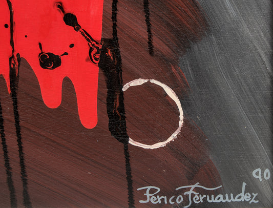 Perico Fernández | Abstracción Visceral | Técnica Mixta sobre Soporte Rígido | 1990