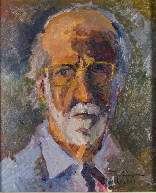 ERNEST JULIEN MALLA (1927–2022) | SELBSTPORTRÄT IM ERNEUTEN LEBEN | FAUVE-EXPRESSIONISMUS | ÖL AUF LEINWAND