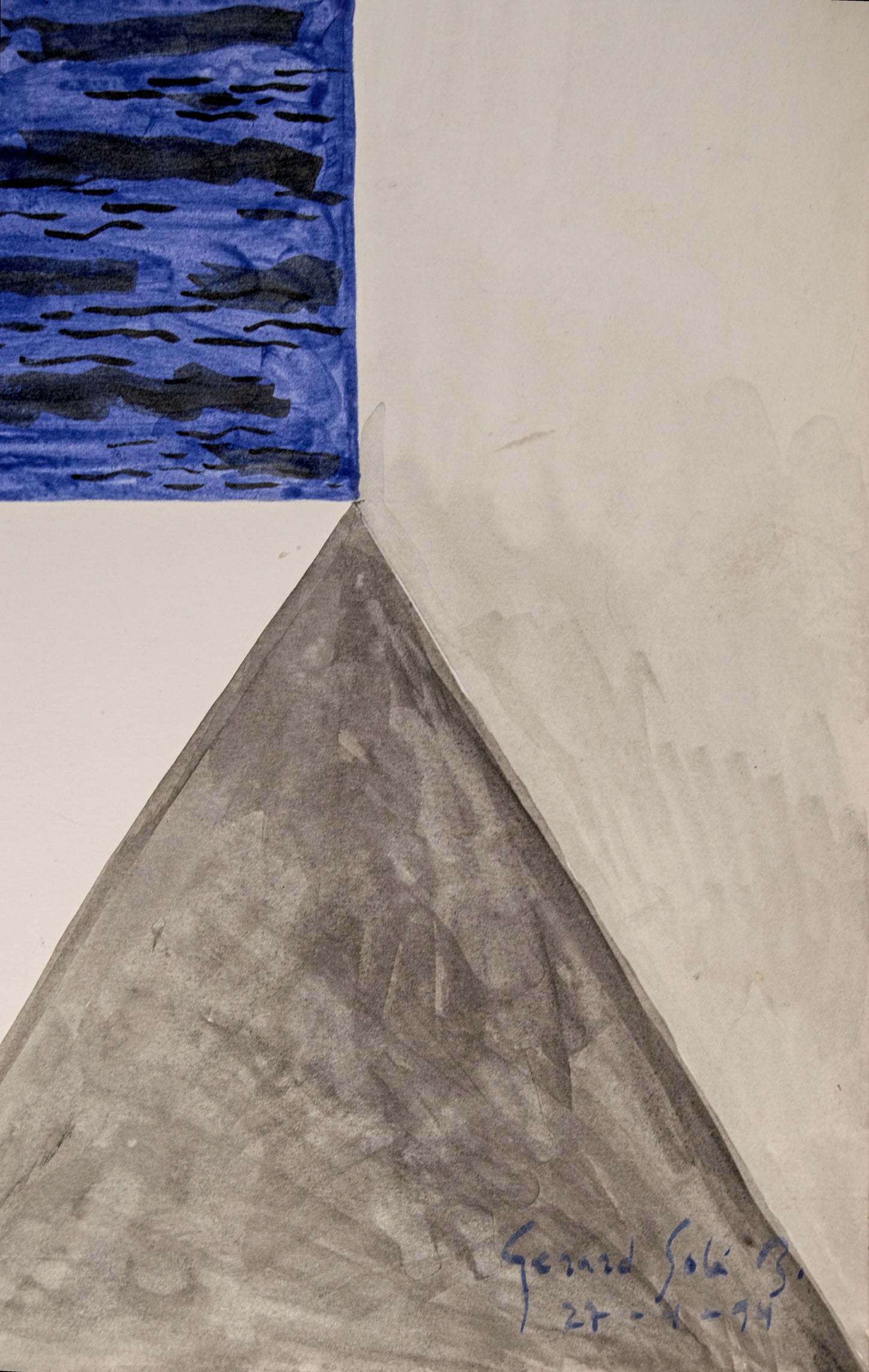 Gerard Sala | "Eixir" (Figura Femenina) | Técnica Mixta sobre Papel | 1994