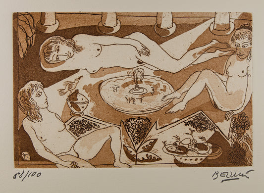 MANOLO BELZUNCE | LAS MIL Y UNA NOCHES (CARPETA DE 4 GRABADOS) | OBRA GRÁFICA ORIGINAL | AGUAFUERTE