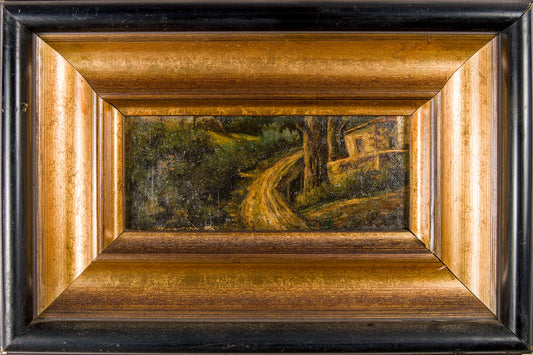 Casimiro Sainz | Apunte del Natural: Paisaje Rural | Óleo sobre Tabla | S. XIX
