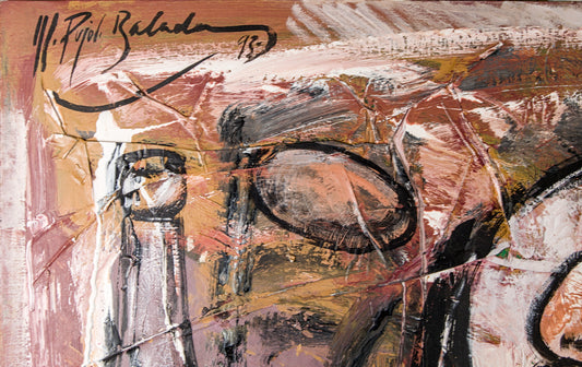 Manel Pujol Baladas | "Las patatas en tu olla" | Mixta y Collage sobre Lienzo (1992) | Colección de 18 Obras Certificadas