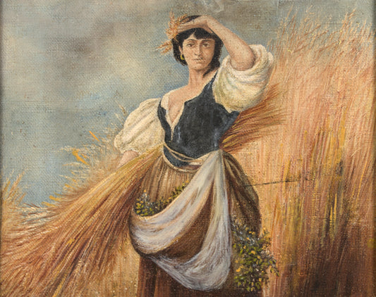 Atribuido a José García Ramos | La Espigadora Andaluza | Óleo sobre Lienzo | Fines S. XIX