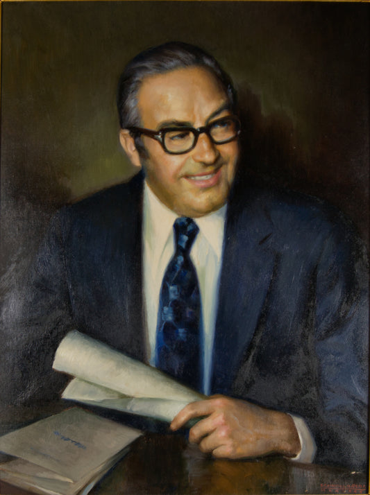 FRANCISCO RIBERA GÓMEZ: RETRATO DE DON RAMÓN N. GARCÍA-NIETO PARIS | ÓLEO ORIGINAL FIRMADO