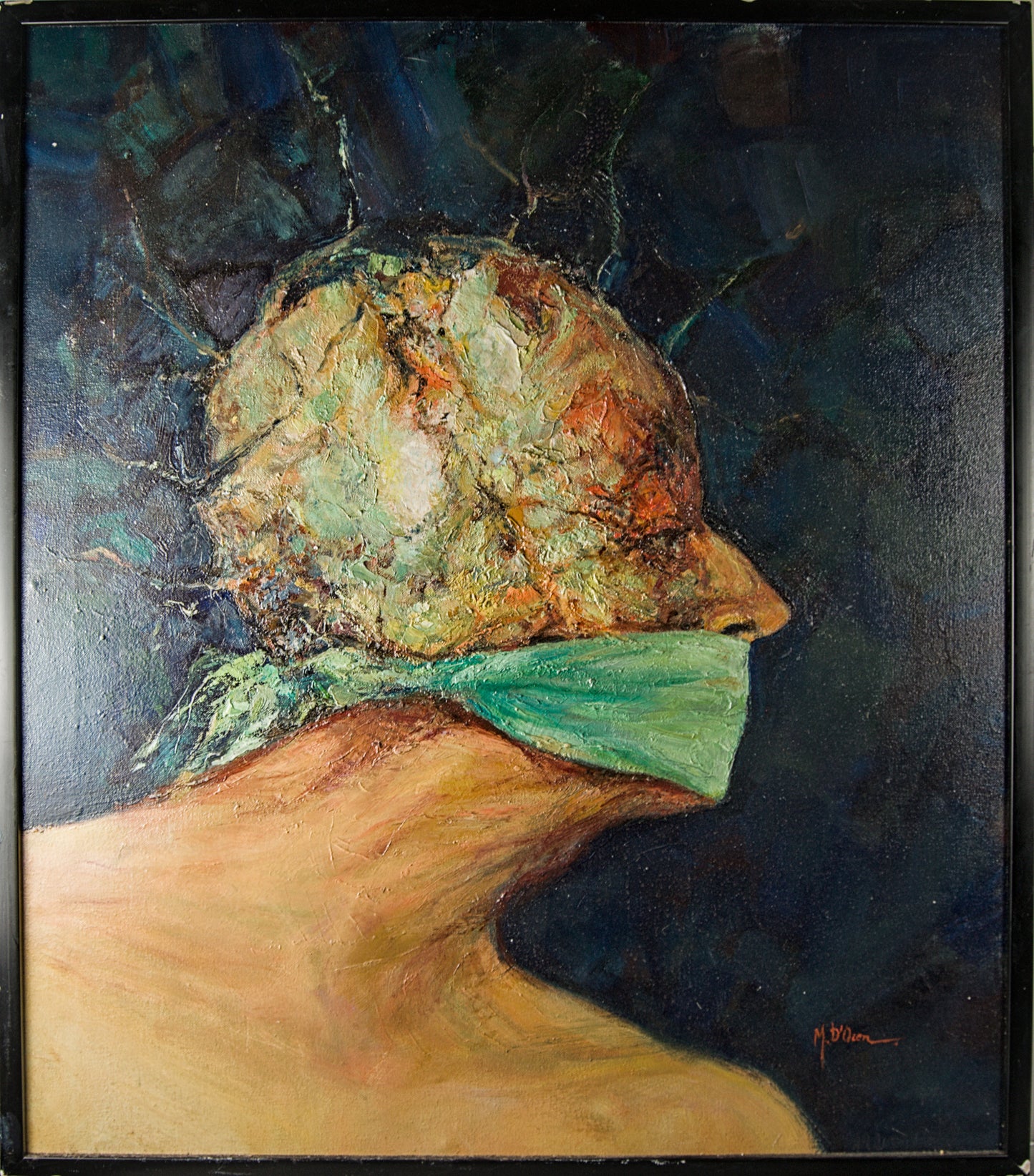 MERCEDES D'OCON | TORTURADO, S. XXI | EXPRESIONISMO MATÉRICO | ÓLEO SOBRE LIENZO