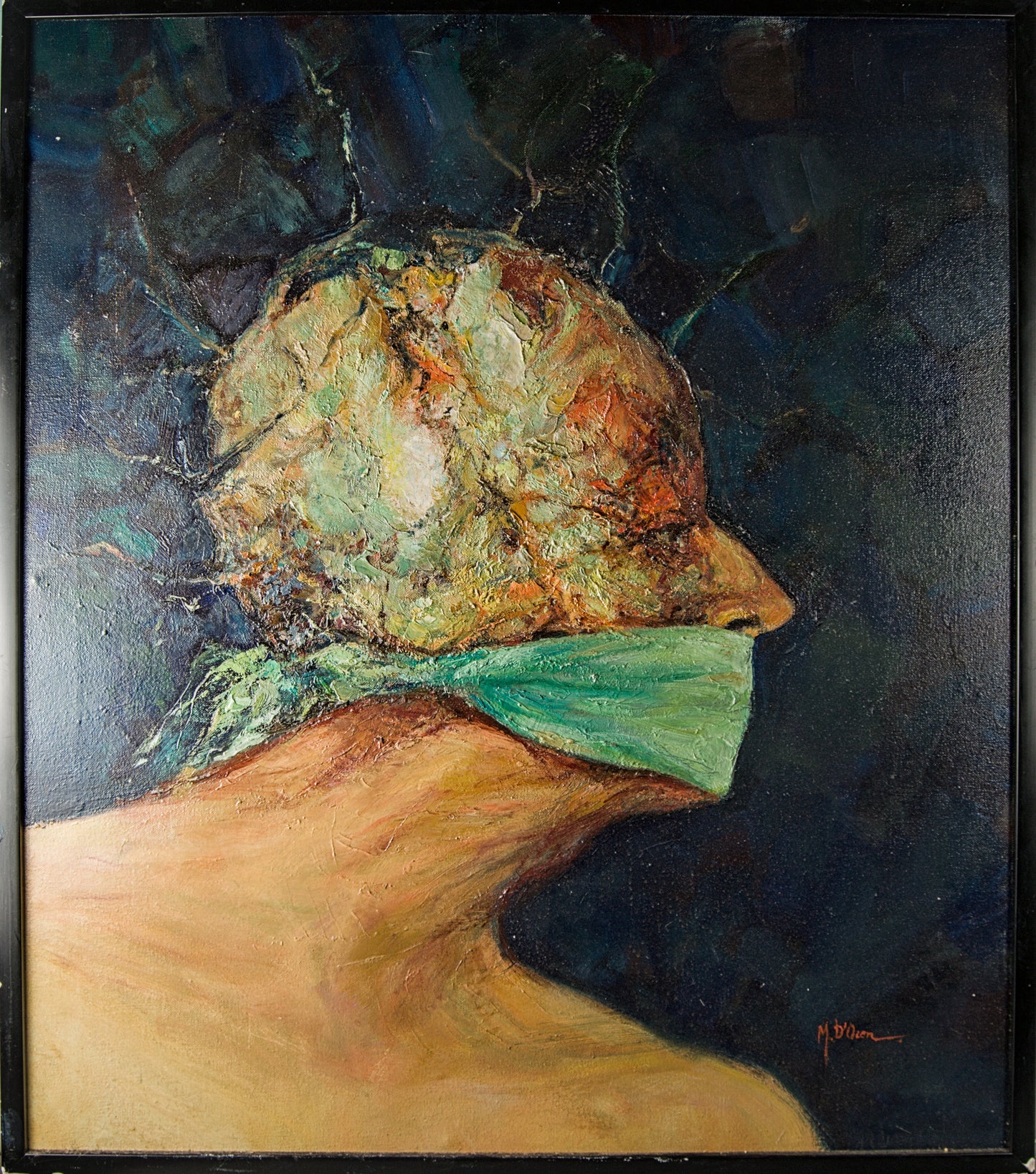 MERCEDES D'OCON | TORTURADO, S. XXI | EXPRESIONISMO MATÉRICO | ÓLEO SOBRE LIENZO