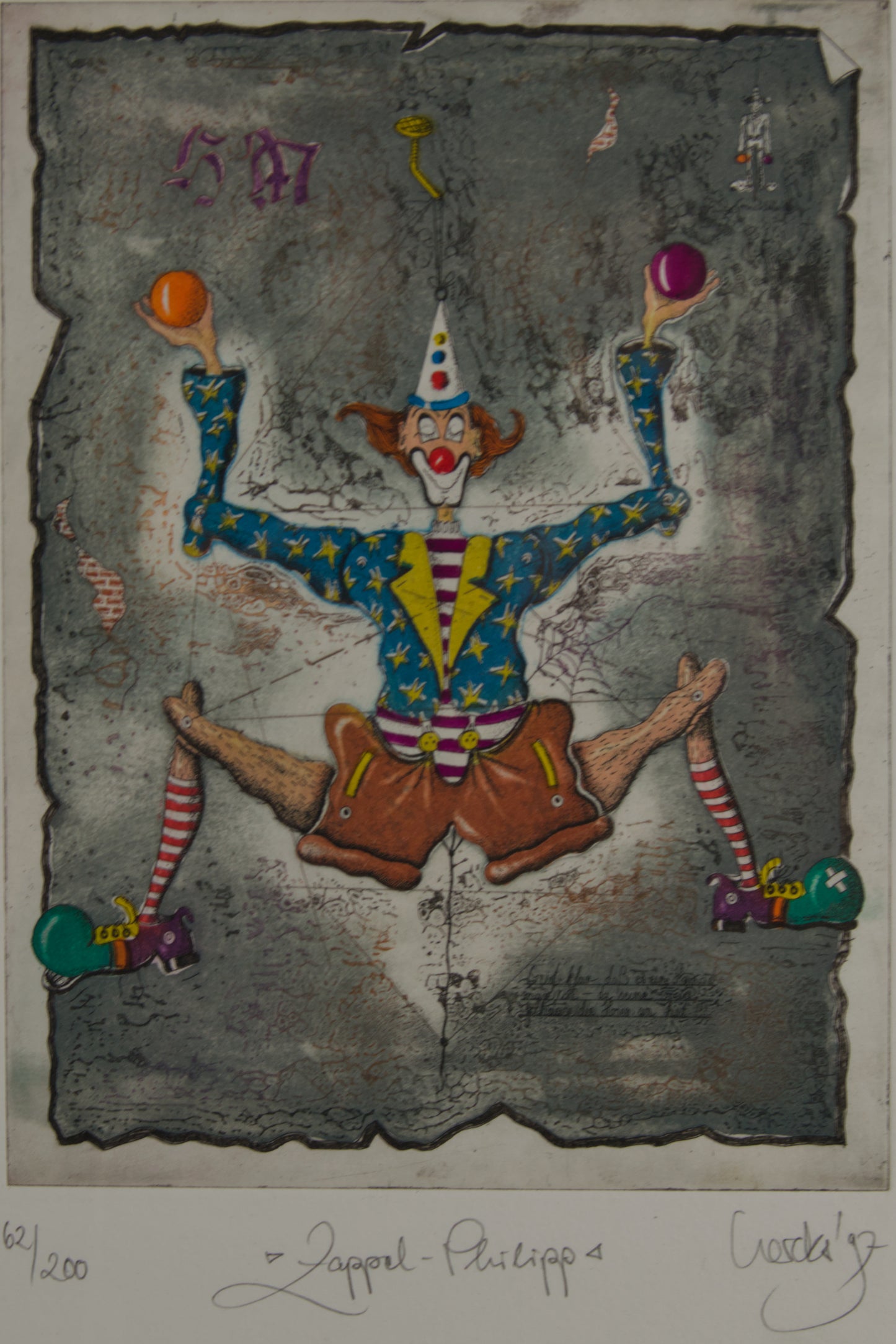 RAINER HERCKS | ZAPPEL-PHILIPP (EL HAMPELMANN) | SURREALISMO LÚDICO | GRABADO AL AGUAFUERTE Y AGUATINTA