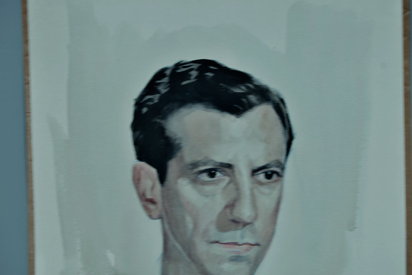 JULIO QUESADA GUILABERT | RETRATO DE CABALLERO | ESCUELA ESPAÑOLA (1961) | ACUARELA