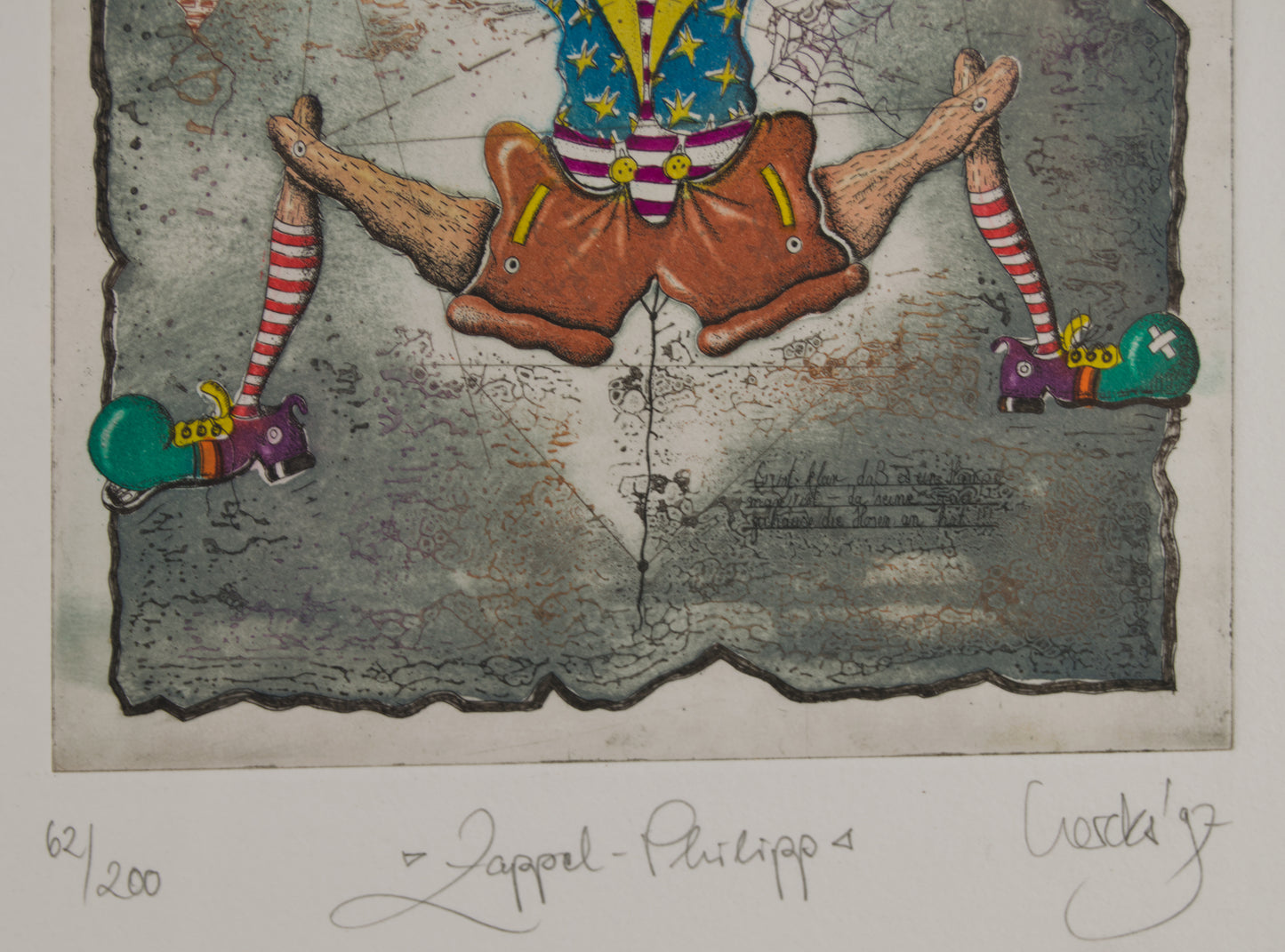 RAINER HERCKS | ZAPPEL-PHILIPP (EL HAMPELMANN) | SURREALISMO LÚDICO | GRABADO AL AGUAFUERTE Y AGUATINTA