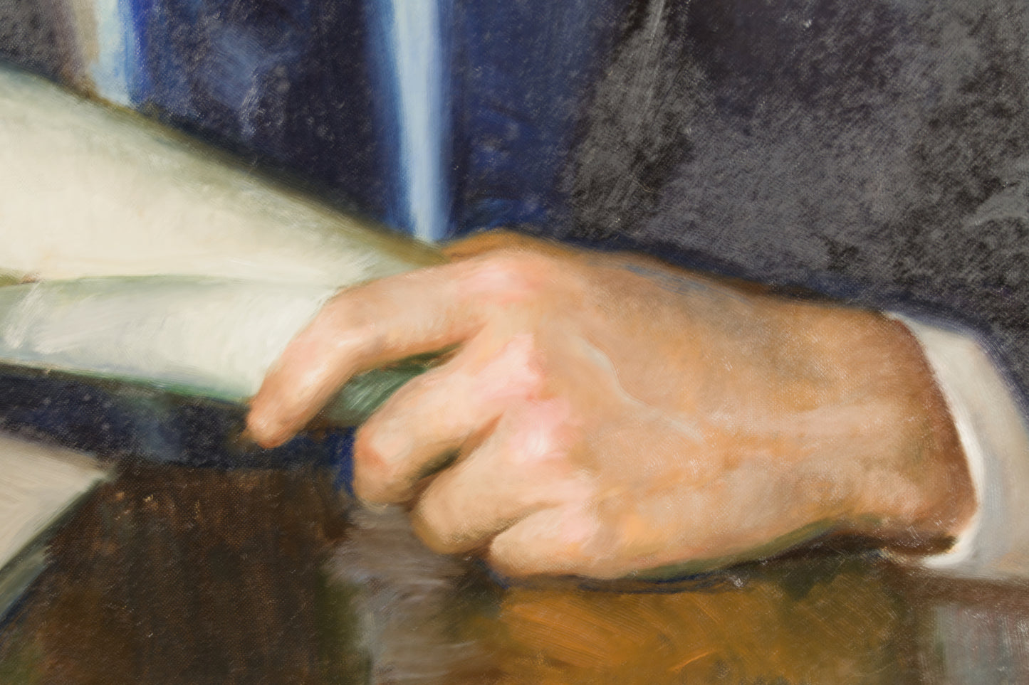 FRANCISCO RIBERA GÓMEZ: PORTRÄT VON DON RAMÓN N. GARCÍA-NIETO PARIS | ORIGINAL-ÖLGEMÄLDE, SIGNIERT