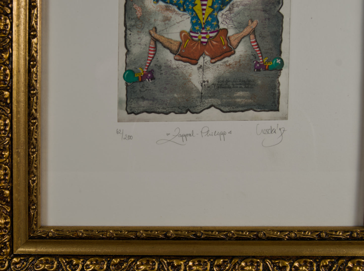 RAINER HERCKS | ZAPPEL-PHILIPP (EL HAMPELMANN) | SURREALISMO LÚDICO | GRABADO AL AGUAFUERTE Y AGUATINTA