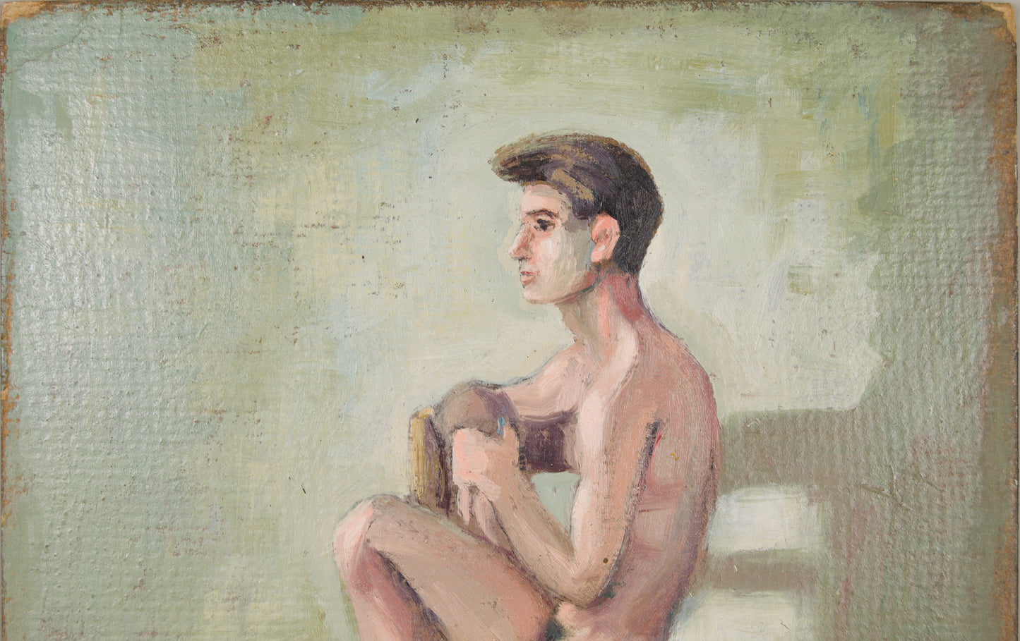 Pere Oliver Ribalta | Obra Bifacial: Desnudo y Bodegón | Óleo Original sobre Tabla