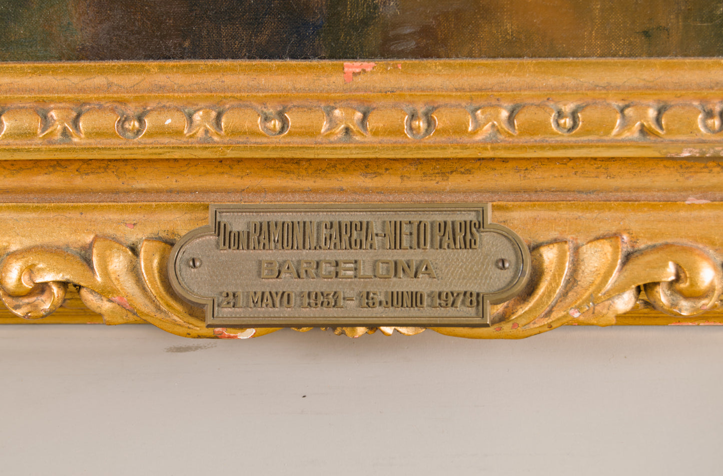 FRANCISCO RIBERA GÓMEZ: PORTRÄT VON DON RAMÓN N. GARCÍA-NIETO PARIS | ORIGINAL-ÖLGEMÄLDE, SIGNIERT