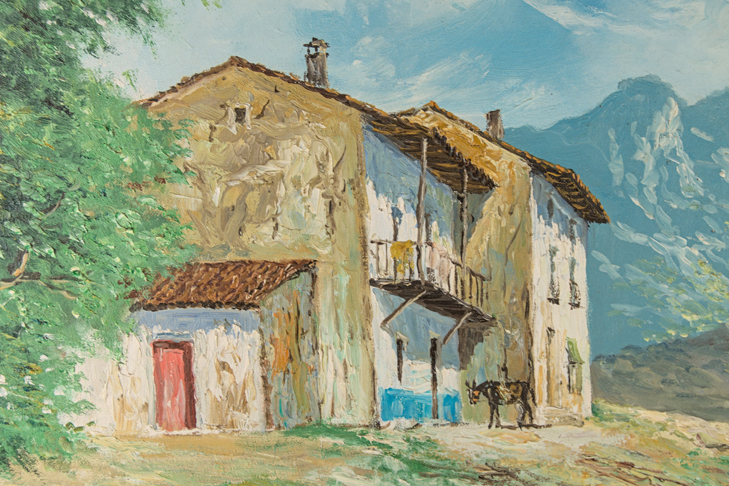 Àngel Planells | "Poble Muntanya" (Paisaje Rural) | Círculo Dalí | Óleo sobre Lienzo