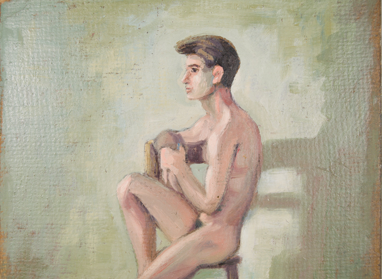 Pere Oliver Ribalta | Obra Bifacial: Desnudo y Bodegón | Óleo Original sobre Tabla