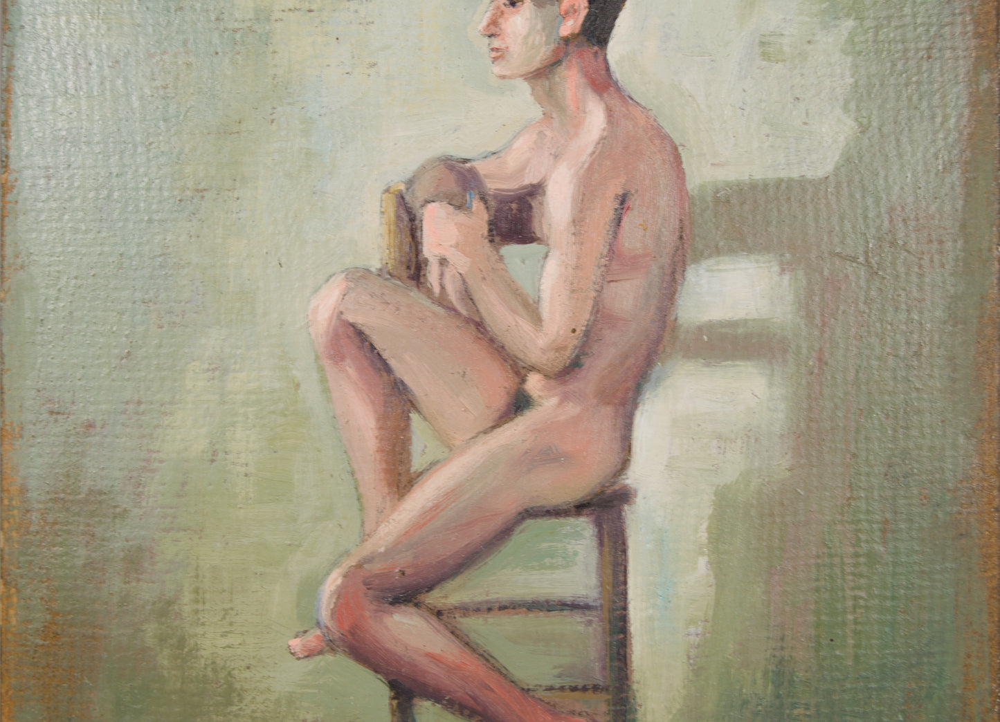 Pere Oliver Ribalta | Obra Bifacial: Desnudo y Bodegón | Óleo Original sobre Tabla
