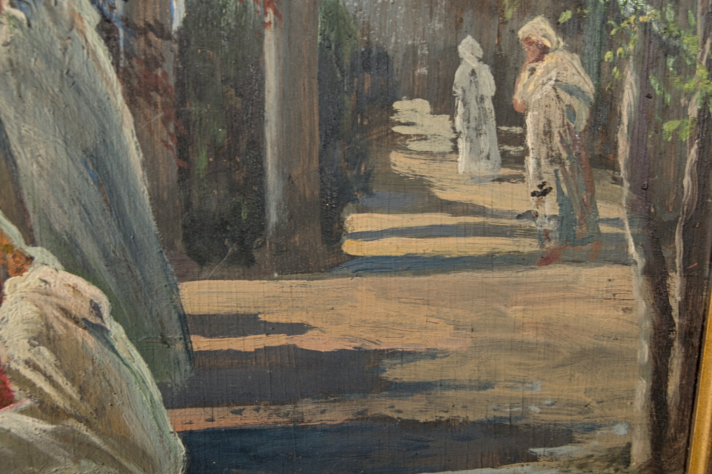 Rogelio López Fernández | Escena Oriental al Sol | Óleo Original (Discípulo de Sorolla)