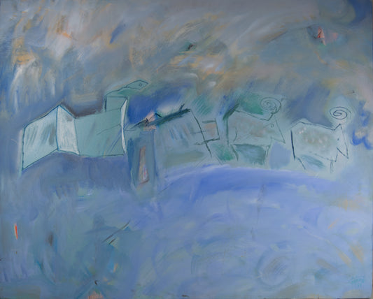 JORDI SAMSÓ | PRIMITIVE BESTIARIUM UND TOTEMISCHE FIGUREN | NEO-PRIMITIVISMUS | MISCHTECHNIK AUF LEINEN