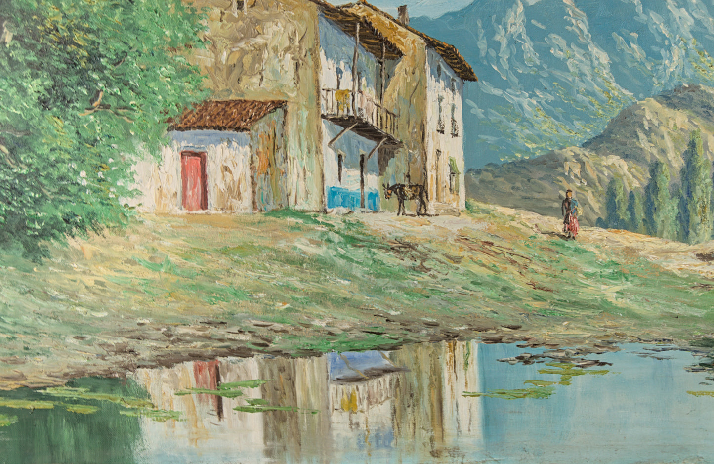 Àngel Planells | "Poble Muntanya" (Paisaje Rural) | Círculo Dalí | Óleo sobre Lienzo