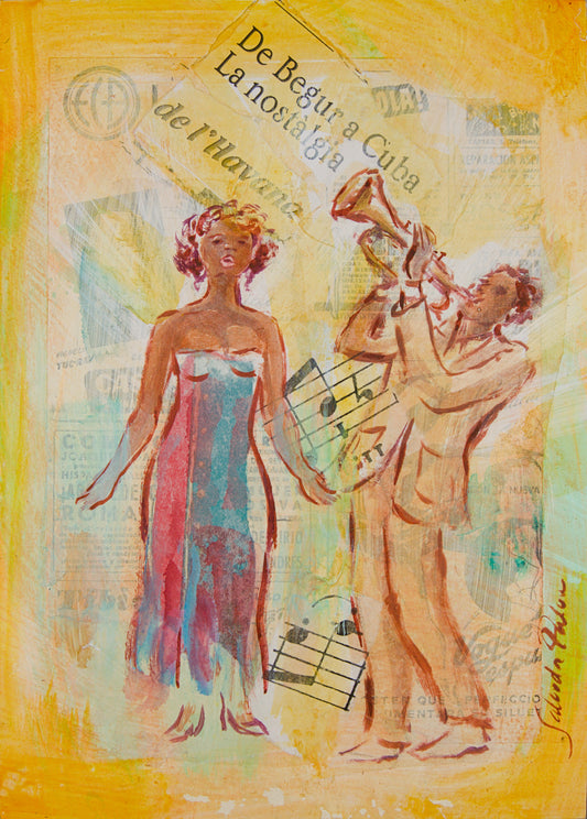 SALVADOR PALOU | DE BEGUR A CUBA (HAVANERES) | TÉCNICA MIXTA Y COLLAGE