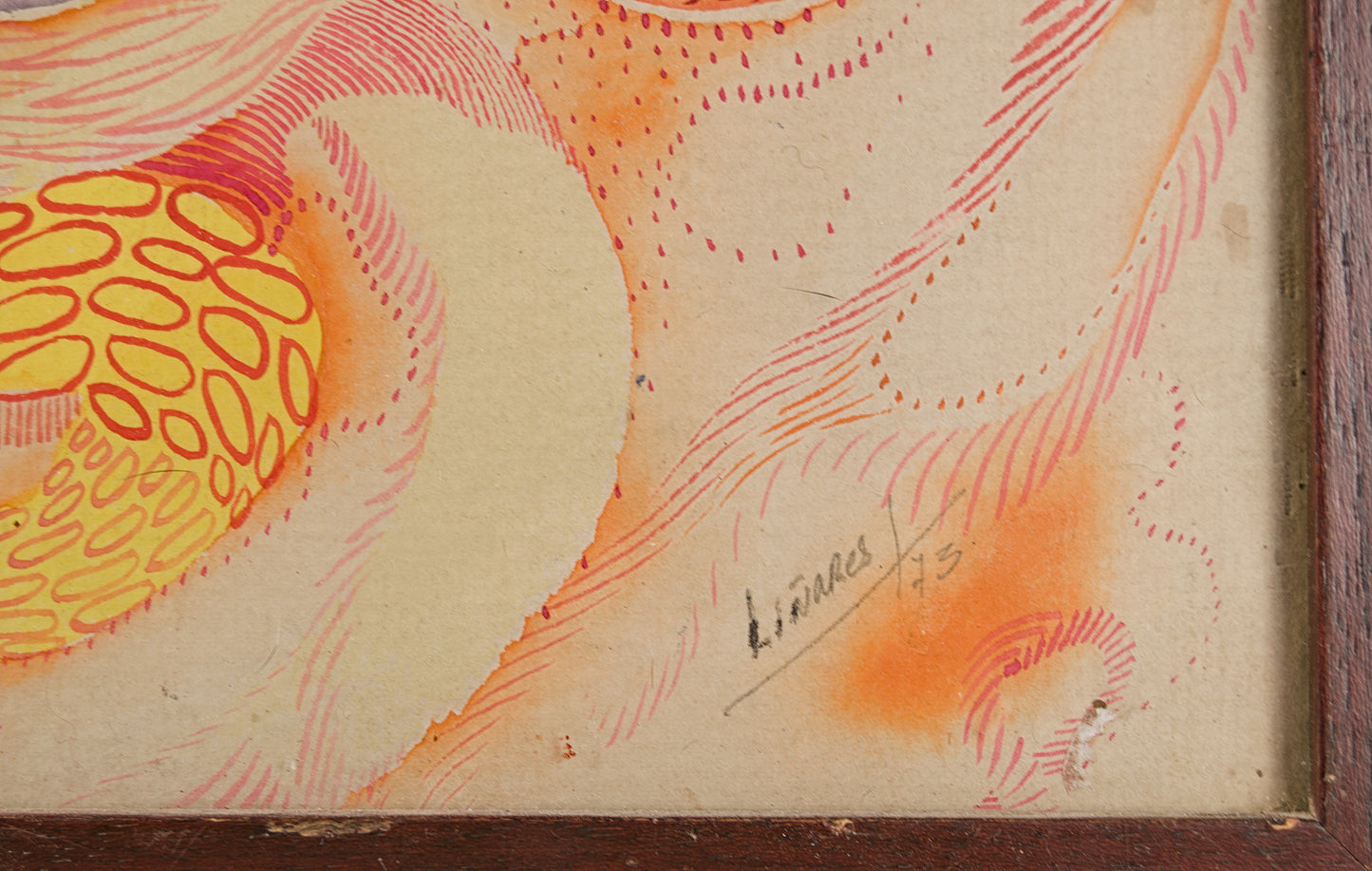 JULIO LINARES | EL PRIMER DÍA (1973) | ARTE VISIONARIO Y PSICODELIA | TÉCNICA MIXTA