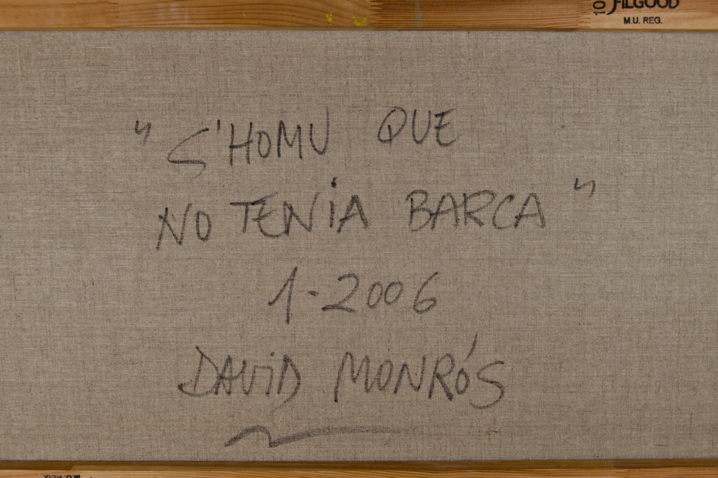 David Monrós – S'homu, der kein Boot hatte | Zeitgenössische Ölmalerei auf Leinwand | Spanische figurative Kunst