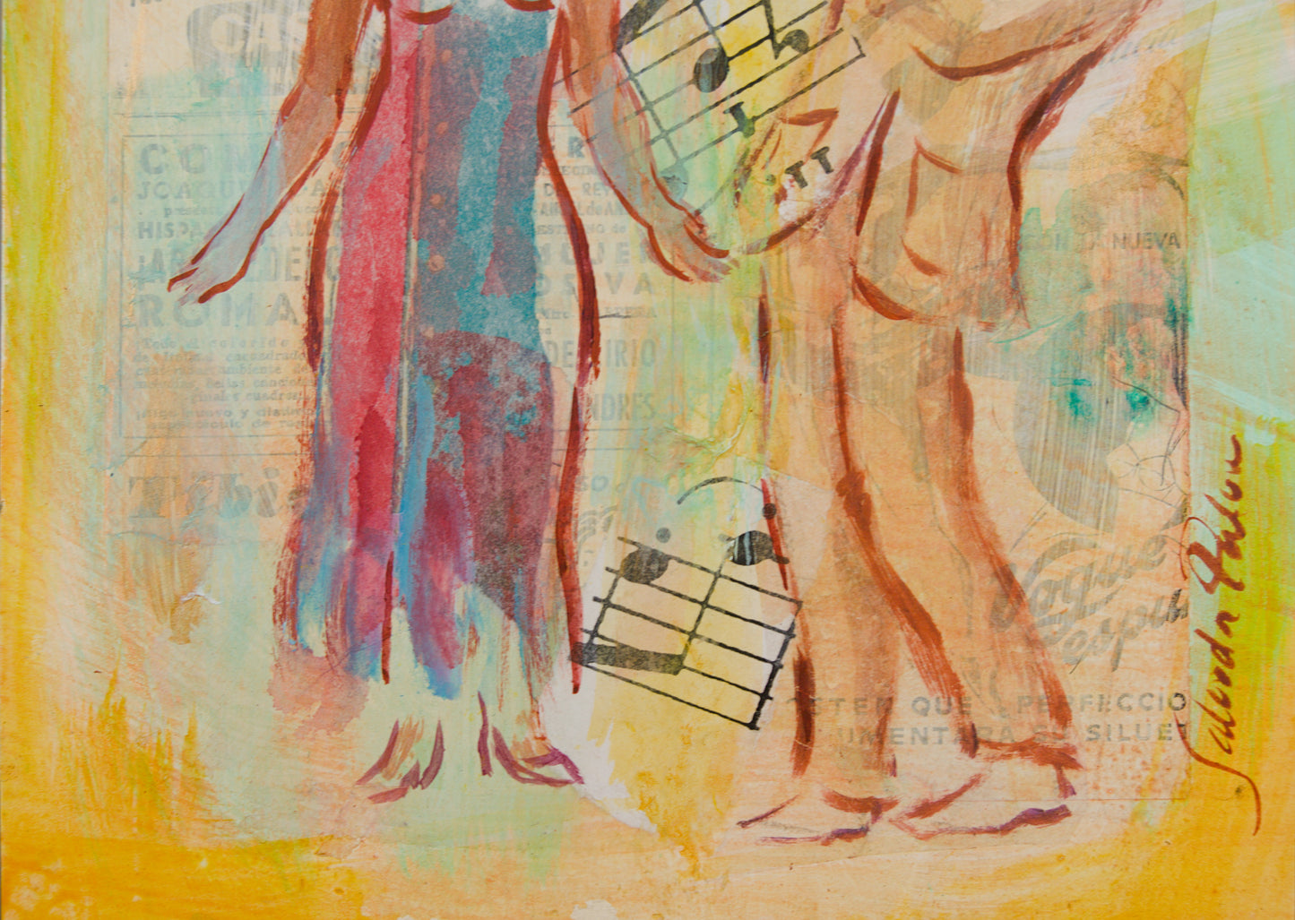 SALVADOR PALOU | DE BEGUR A CUBA (HAVANERES) | TÉCNICA MIXTA Y COLLAGE