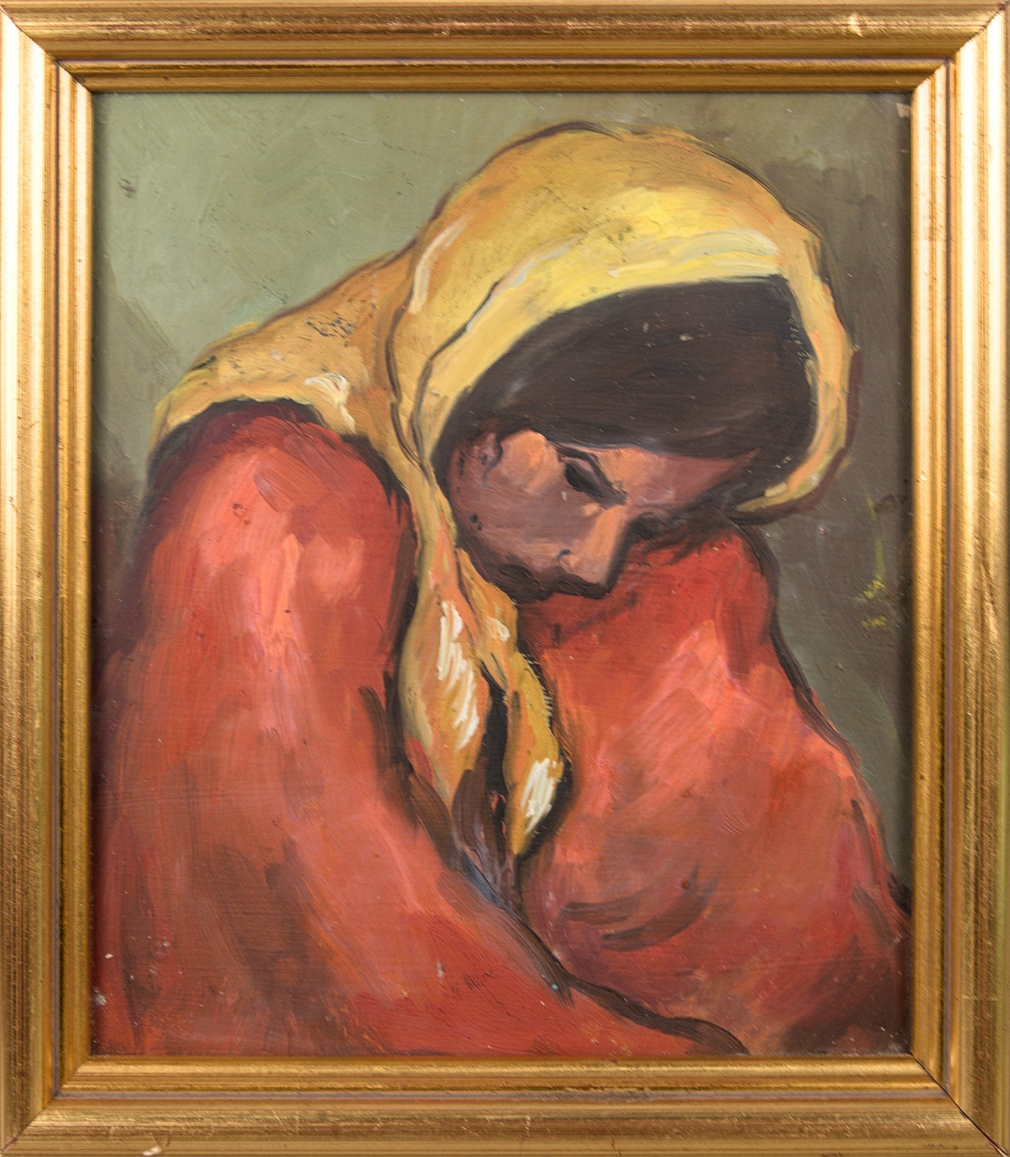 Figura Femenina (D'après Isidre Nonell) | Óleo sobre tabla | Escuela Catalana S. XX | Realismo Social