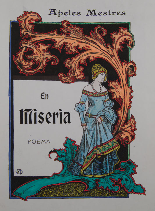 APEL·LES MESTRES | EN MISERIA (ILUSTRACIÓN ORIGINAL) | MODERNISMO Y RENAIXENÇA