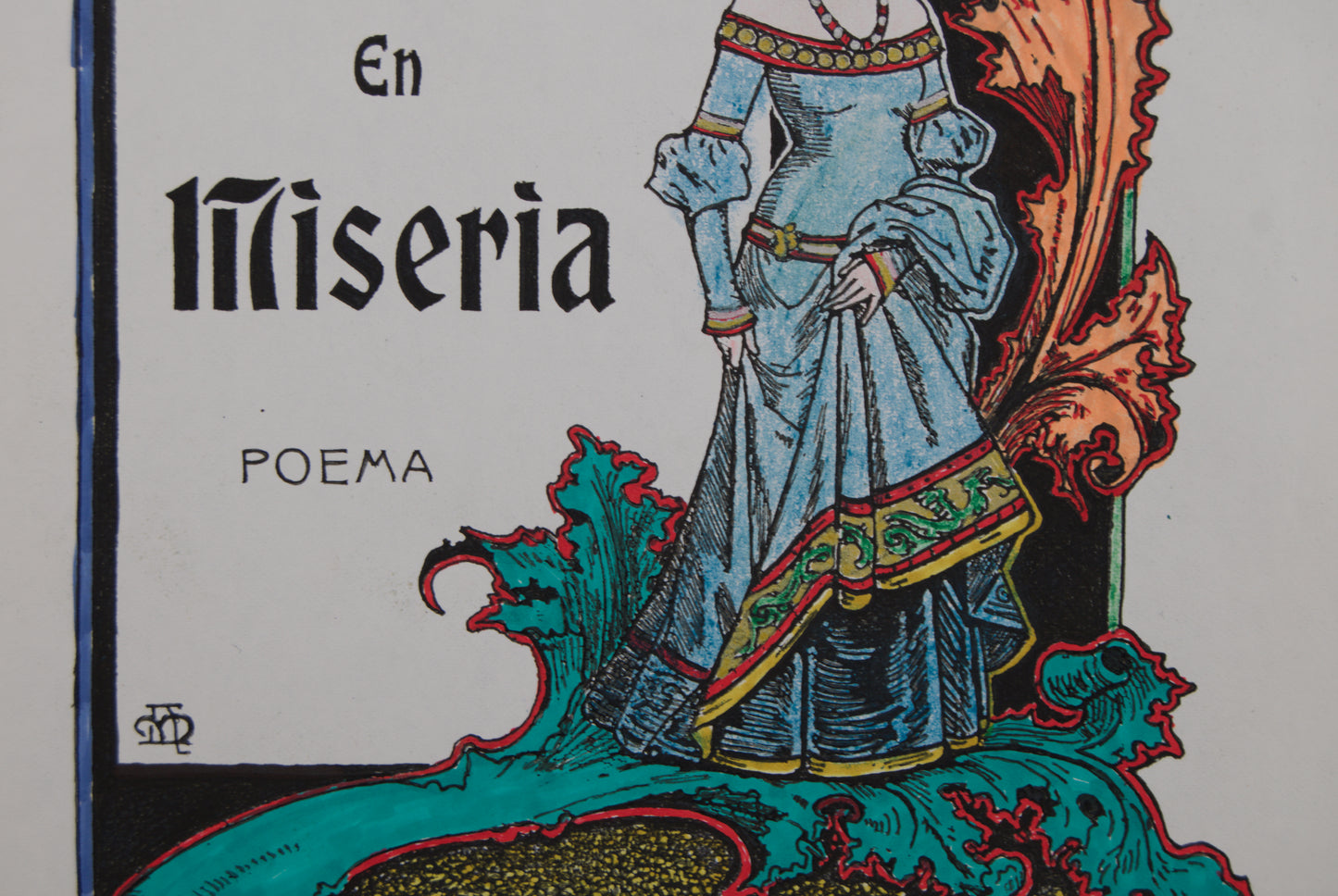 APEL·LES MESTRES | EN MISERIA (ILUSTRACIÓN ORIGINAL) | MODERNISMO Y RENAIXENÇA