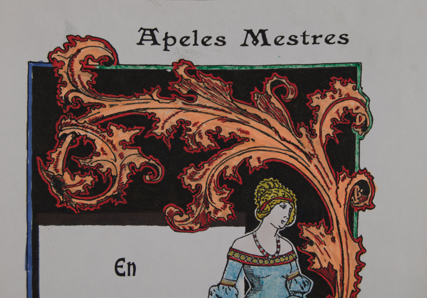 APEL·LES MESTRES | EN MISERIA (ILUSTRACIÓN ORIGINAL) | MODERNISMO Y RENAIXENÇA