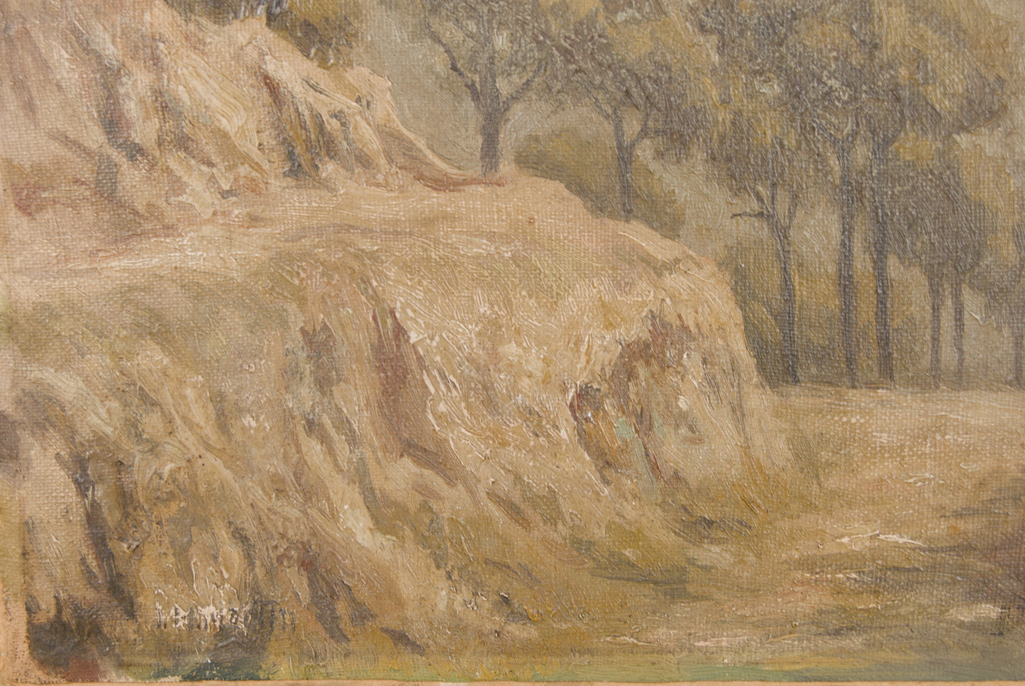 Francisco Payá Sanchís | Paisaje Mediterráneo con Pinos (1947) | Óleo Original