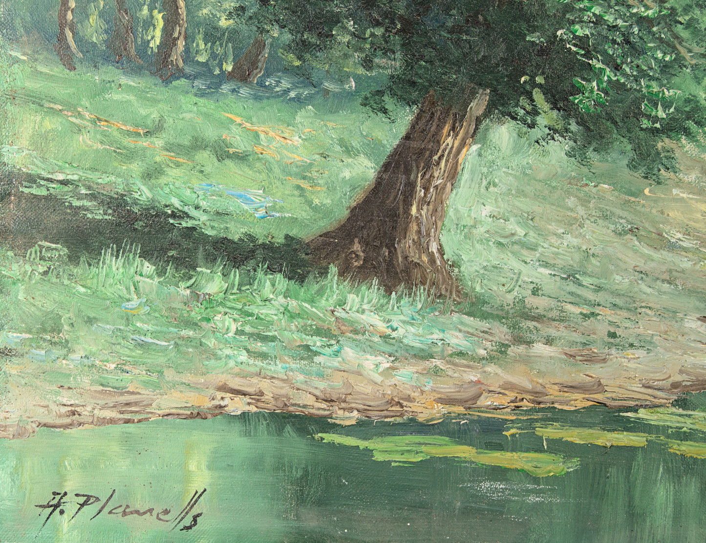 Àngel Planells | "Poble Muntanya" (Paisaje Rural) | Círculo Dalí | Óleo sobre Lienzo