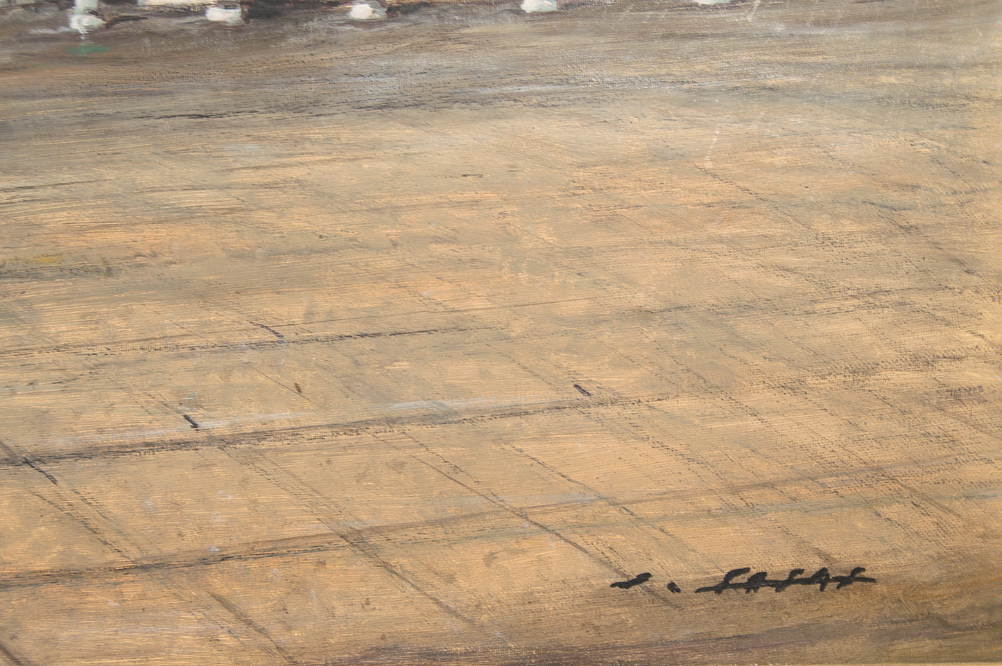 Jesús Casas | Plaza de Navalcarnero: Paisaje Urbano Monumental | Óleo sobre Lienzo (1978)