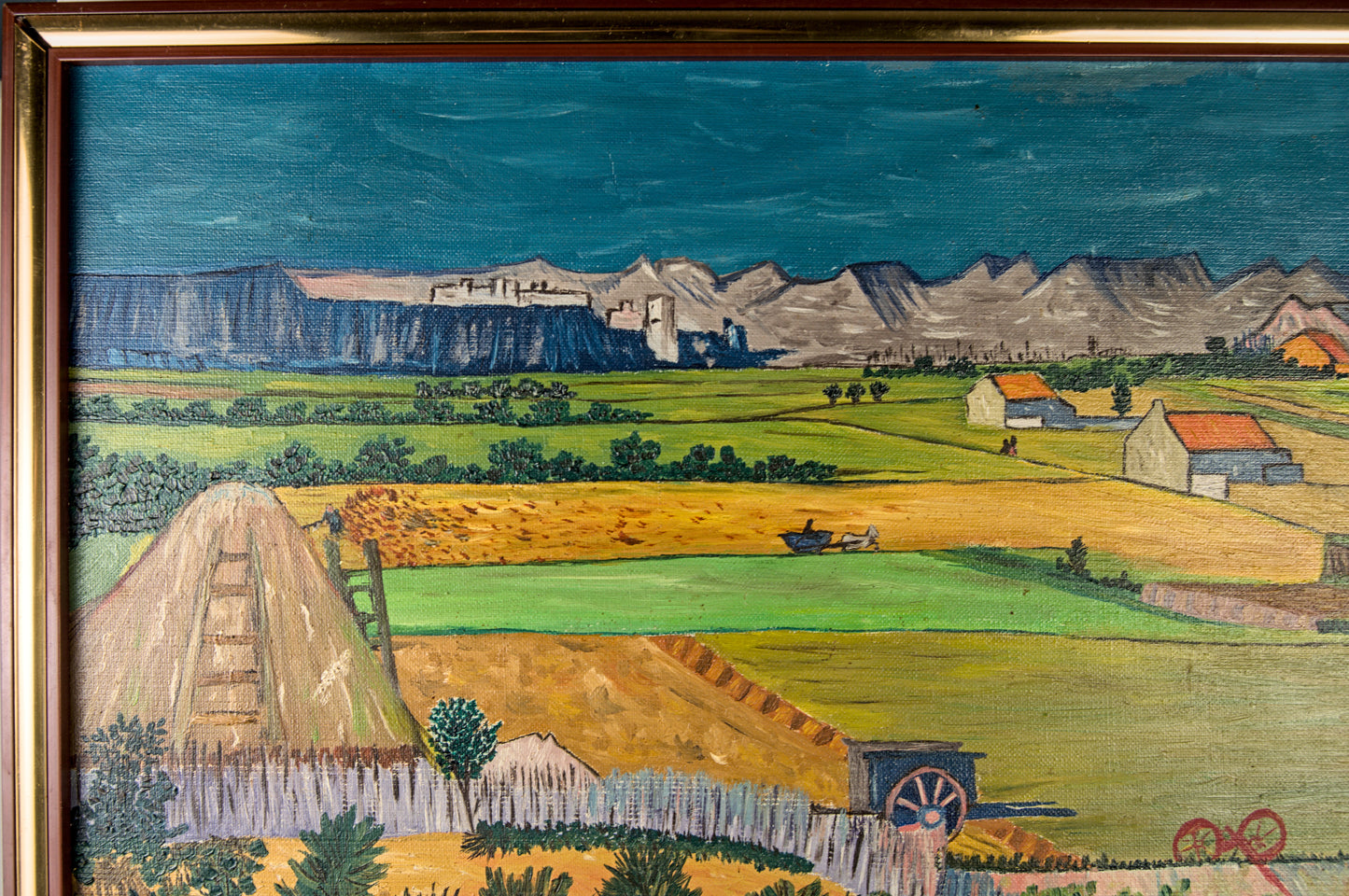 F. Figuerola | Paisaje Rural con Vistas a Montserrat | Óleo sobre Lienzo (1978)
