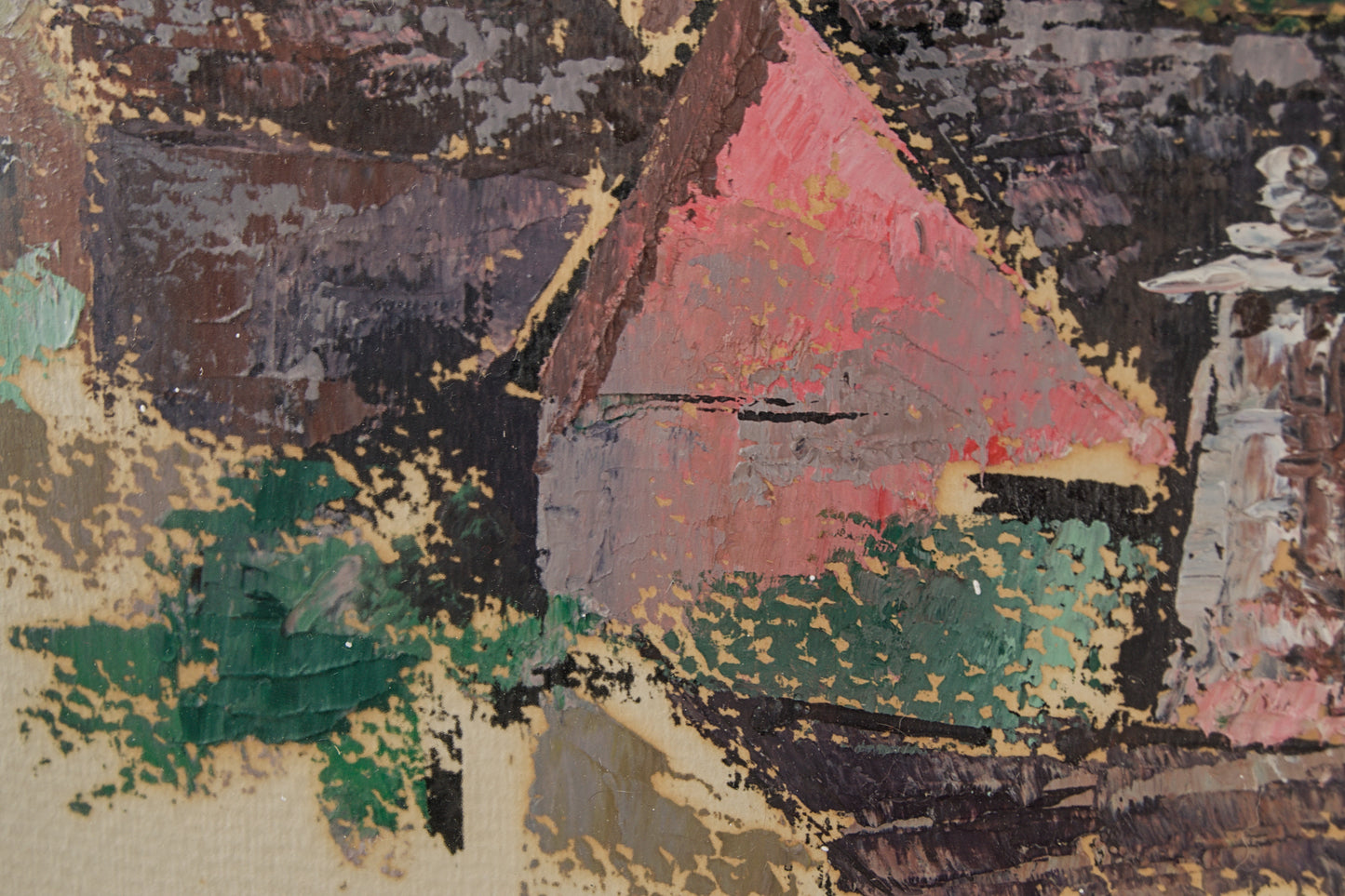 ESTEBAN ESCARTÍN | PUEBLO DE ALTA MONTAÑA (ARQUITECTURA DE LUZ Y PIEDRA) | PINTURA DE PAISAJE | ÓLEO A ESPÁTULA