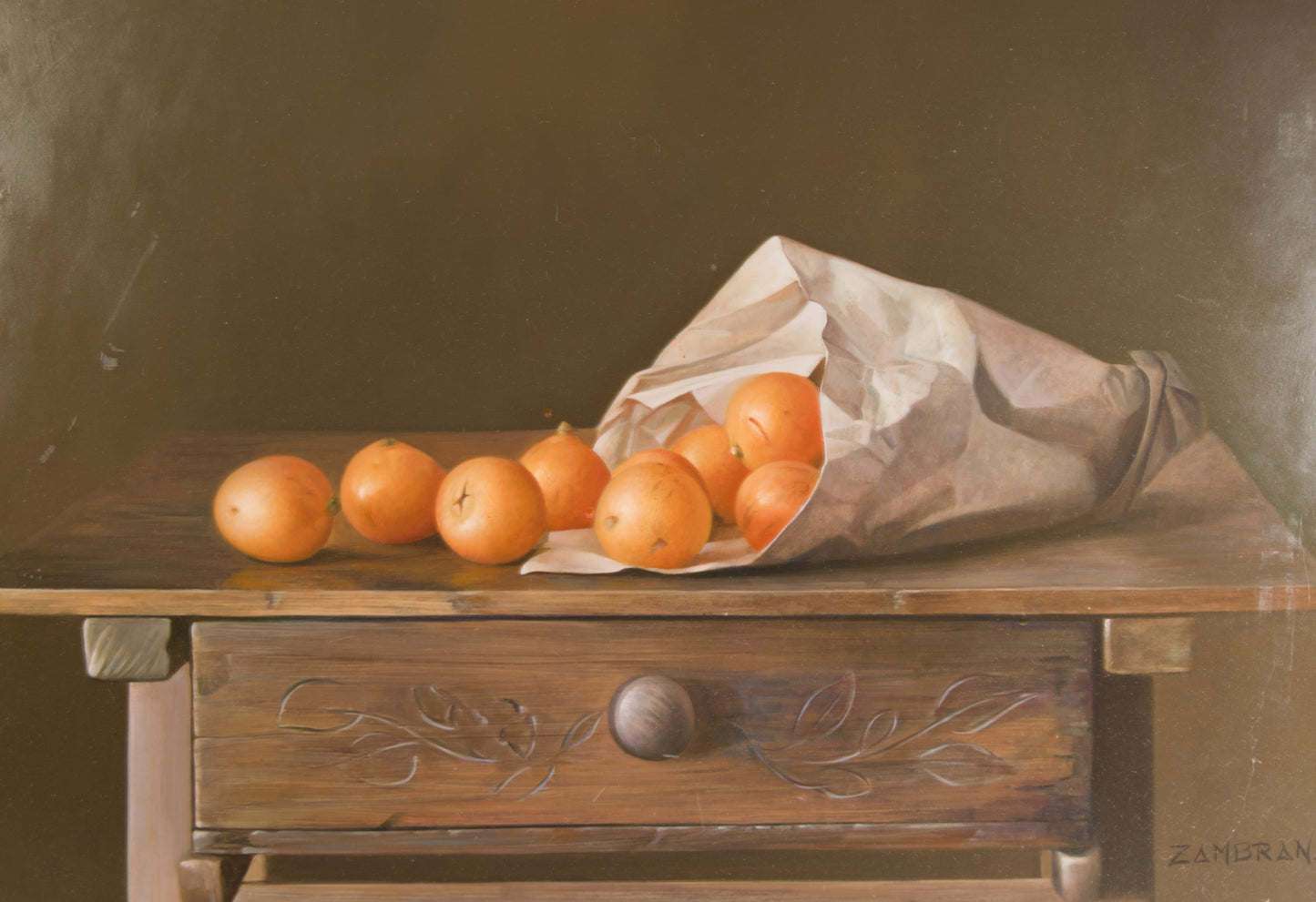 ANTONIO ZAMBRANA | STILL LIFE IN THE SEVILLE SCHOOL | ACADEMIC REALISM | OIL ON CANVAS