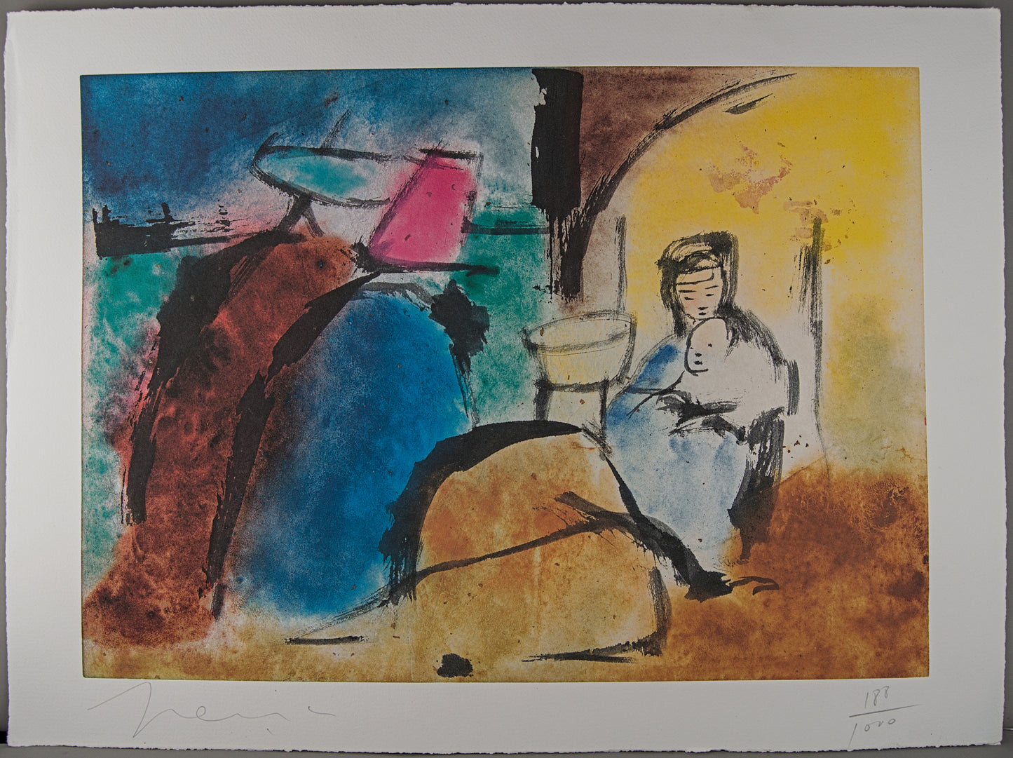 PERICO PASTOR | TRÍPTICO "LA BÍBLIA" (2007) | OBRA GRÁFICA FIRMADA Y CERTIFICADA | EDICIÓN NOTARIAL