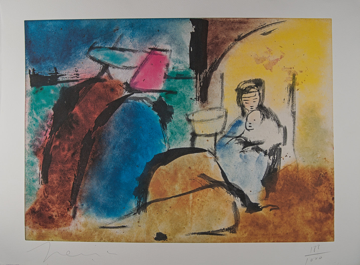 PERICO PASTOR | TRÍPTICO "LA BÍBLIA" (2007) | OBRA GRÁFICA FIRMADA Y CERTIFICADA | EDICIÓN NOTARIAL