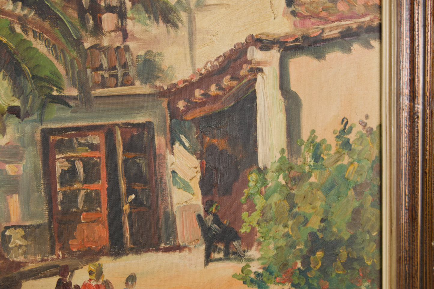 JORDI PAUSAS | LÄNDLICHE LANDSCHAFT MIT STRASSE UND BERG | KATALANISCHE LANDSCHAFTSSCHULE | ÖL AUF LEINWAND