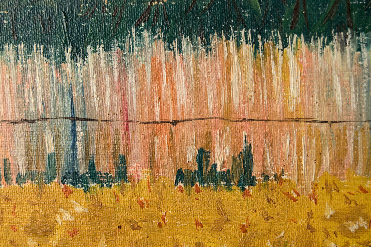 F. Figuerola | Paisaje Rural con Vistas a Montserrat | Óleo sobre Lienzo (1978)