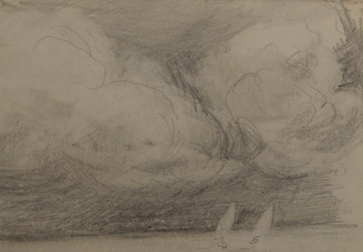 AGAPITO CASAS ABARCA | MARINA CON VELEROS | CARBONCILLO ORIGINAL | PAISAJISMO CATALÁN