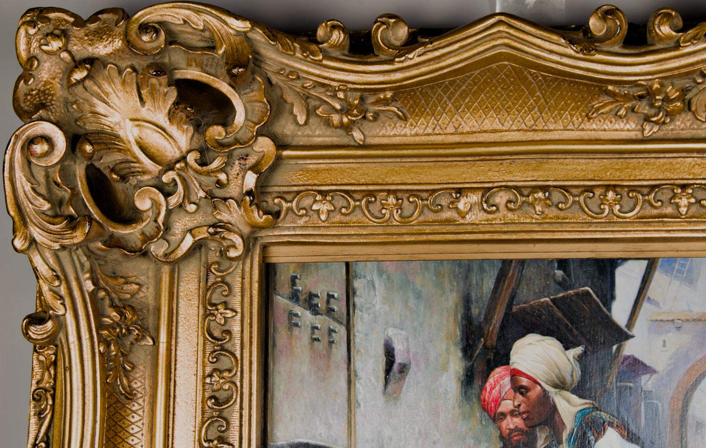 CHARLES WILDA (ZUGEFÜGT AN „SOLER“) | ORIENTALISTISCHE SZENE „EIN VERKAUF ABSCHLUSS“ | GENRE-GEMÄLDE DES 19. JAHRHUNDERTS | ÖL AUF LEINWAND