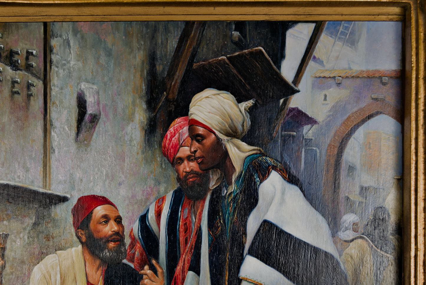 CHARLES WILDA (ZUGEFÜGT AN „SOLER“) | ORIENTALISTISCHE SZENE „EIN VERKAUF ABSCHLUSS“ | GENRE-GEMÄLDE DES 19. JAHRHUNDERTS | ÖL AUF LEINWAND