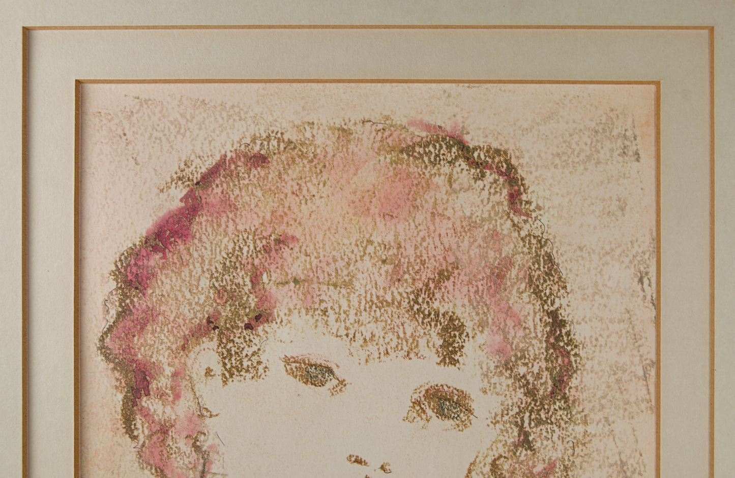 CARME NAVARRA PRUNA | LA DULZURA DE LA MIRADA (RETRATO DE JOVEN CON FLORES) | RETRATO CONTEMPORÁNEO | TÉCNICA MIXTA