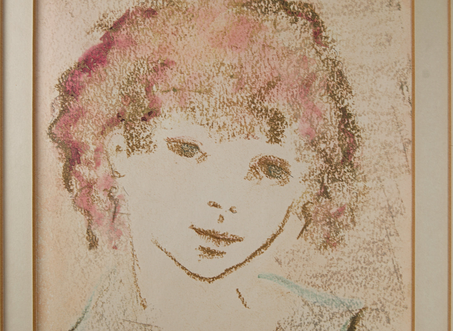 CARME NAVARRA PRUNA | LA DULZURA DE LA MIRADA (RETRATO DE JOVEN CON FLORES) | RETRATO CONTEMPORÁNEO | TÉCNICA MIXTA